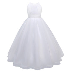 Girls' Piano Walk Show Performance Attire Fluffy Dress