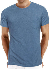 Men's Classic Round Neck Pocket T-Shirt