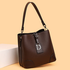 Women's Contrast Color Bucket Crossbody Shoulder Bag