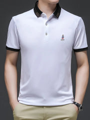 Men's Big & Tall Breathable Short Sleeve Polo Shirt