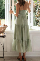 Tiered Halter Neck Cami Dress