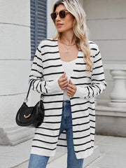 Women's Open Front Long Sleeve Knit Cardigan