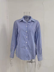 Striped Button-Down Relaxed Fit Shirt