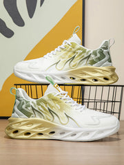 Round Toe Lace Up Mesh Athletic