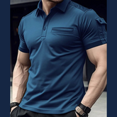 Men's Full Size Collared Neck Short Sleeve Polo Shirt �Plus Size Comfort Fit