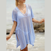 Side Tied V-Neck Cover-Up