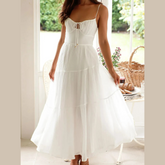 Ruched Smocked Back Cami Dress