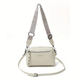 Women's Adjustable Minimalist Design Shoulder Crossbody Bag With Zipper Closure