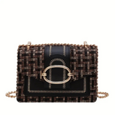 PU Crossbody Chain Small Bag