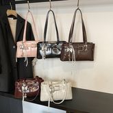 Commuter Texture Underarm Shoulder Handbag