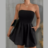 FAM-FAM Pocketed Tube Wide Leg Romper