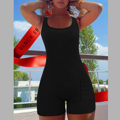 Wide Strap Slim Fit Romper