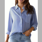 Striped Button-Down Relaxed Fit Shirt