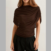 Ruched Short Sleeve Top