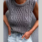 Cable Knit Sweater Vest
