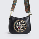 Bead Turquoise Ethnic Style Tote Bucket Shoulder Crossbody Bag