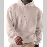 Men's Full Size Drawstring Kangaroo Pocket Hoodie Plus Size