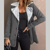 Full Size Sherpa Lined Button Up Outerwear Plus Size