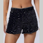Sequin Embellished Shorts
