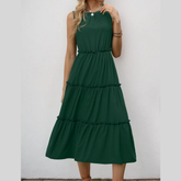 Frill Tiered Midi Dress