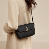 Two-layer Cowhide Genuine Leather Square Shoulder Messenger Bag
