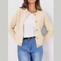 Button-Up Long Sleeve Cardigan