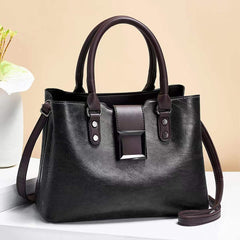 Women Work Daily Office Shoulder Crossbody Bag Big Buckle Handbags