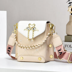New Stylish Good Texture  All-matching Western Style Pearl Chain Small Shoulder Bag