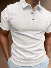 Men's Full Size Classic Collared Neck Short Sleeve Polo Plus Size
