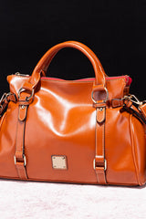 Chic PU Leather Handbag with Tassel Accents