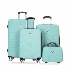 4-piece ABS Lightweight Carrying Case, 14 Inch Makeup Box- FREE USA SHIPPING