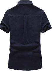 Men's Big & Tall Embroidered Short Sleeve Shirt