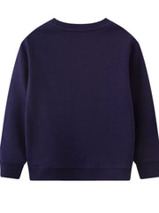 Children's Christmas Embroidered Round Neck Sweatshirt