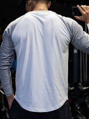 Casual Men's Plus Size Round Neck Long Sleeve T-Shirt