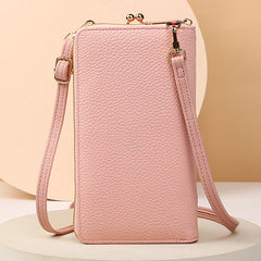 Flower Embroidery Fashion Phone Bag With Lock Buckle Wallet Shoulder And Crossbody Bags