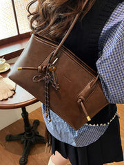 Vintage Style Leather Shoulder Bag