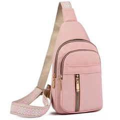Vintage Style Women's Chest Bag,  Non-Waterproof Zippered Shoulder Messenger Bag For Commuting, Crossbody Bag-FREE USA SHIPPING