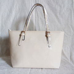 Fashion Cross Grain Leather Shoulder Handbag