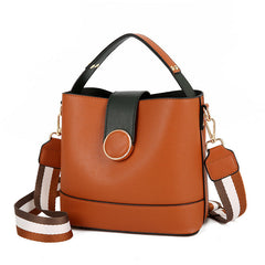New fashion trend women's  Korean version large capacity bucket Shoulder Messenger Bag