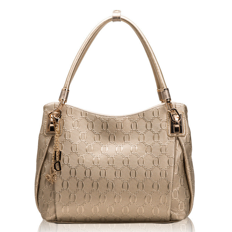 Spring And Summer Leather Handbags European And American Fashion Ladies Handbags Fashion Shoulder Bags One Drop Shipping