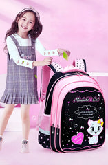 Kids School Cute Cat Print Backpack