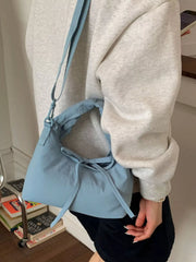 Casual Lightweight Solid Color Crossbody Bag