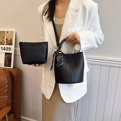 Korean Style Scarf Hand-carrying Combination Bucket Bag