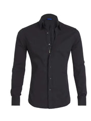 Men's Full Size Classic Button-Down Long Sleeve Business Shirt Plus Size