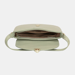 David Jones Metal Buckle Shoulder Bag