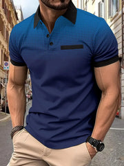 Classic Men's Plus Size Polo Short Sleeve with Collar