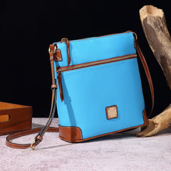 Vintage Lychee Grain Texture Crossbody Bag