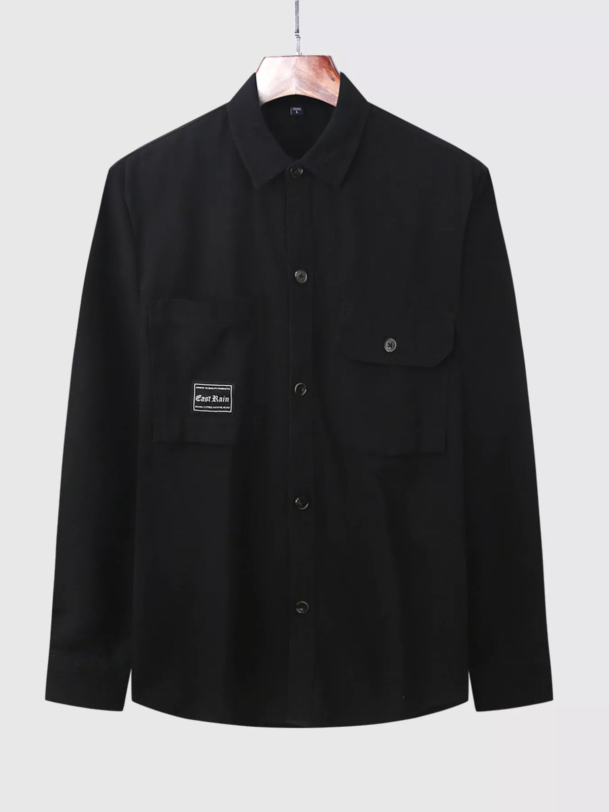 Trendy Men's Plus Size Casual Button Up Shirt