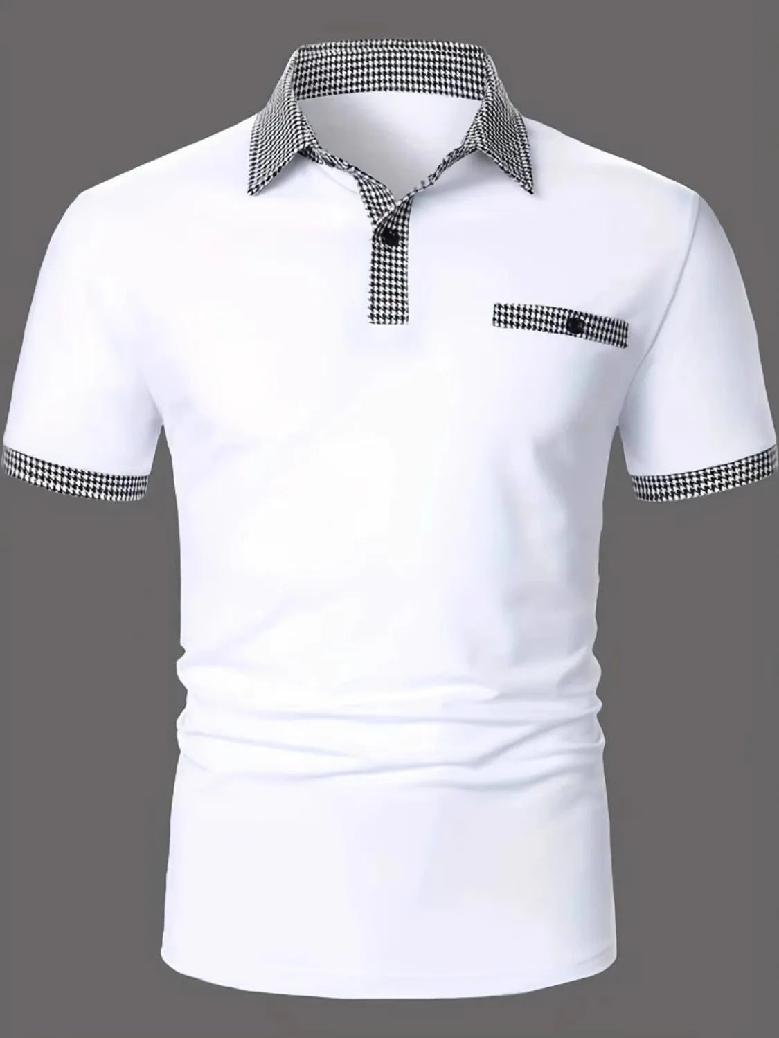 Plus Size Casual Polo Shirt for Men â€?Collared Design