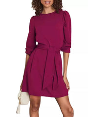 Tie-Waist Mini Dress